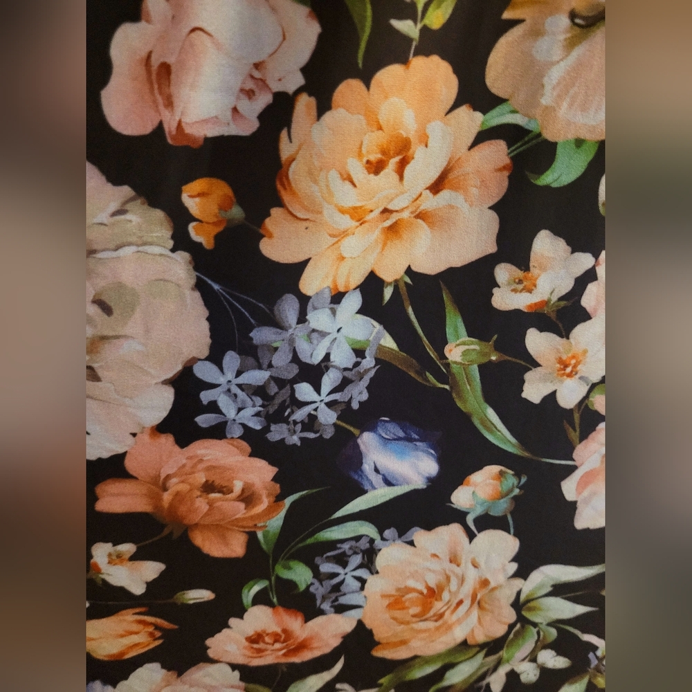 🌼 Ellos Black Floral Maxi Dress - Picture 9 of 11